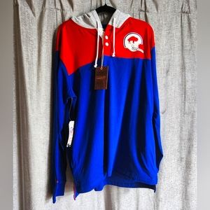 Mitchell & Ness Hooded Rugby Polo Buffalo Bills Sz  Large